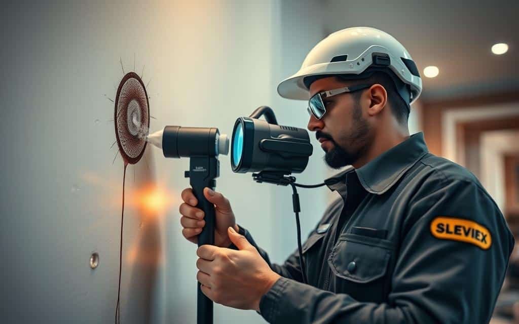 كشف تسربات حي الشهابية الاحساء